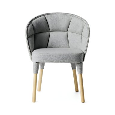 SILLÓN HOGARYSPACIOS LEAF VINTAGE GRIS CLARO