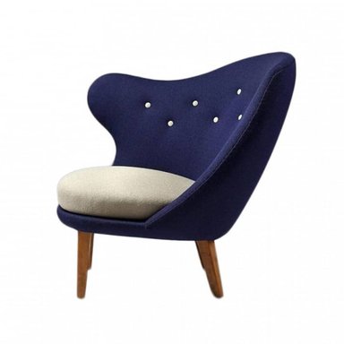 SILLÓN HOGARYSPACIOS MERCIT VINTAGE AZUL OSCURO