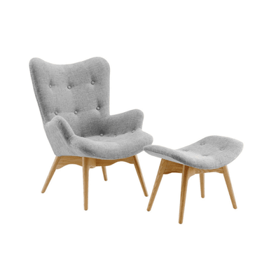 SILLÓN HOGARYSPACIOS + BANQUETA GRANDMOTHER URBANO GRIS