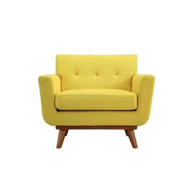 SILLÓN HOGARYSPACIOS VELARDE VINTAGE AMARILLO