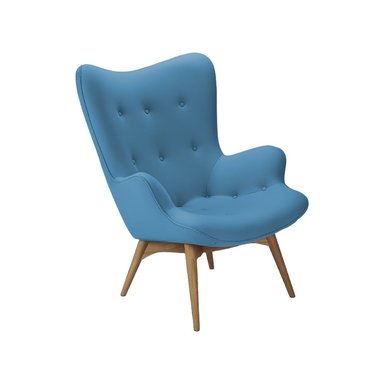 SILLÓN HOGARYSPACIOS CRISTOBAL TALL VINTAGE CELESTE