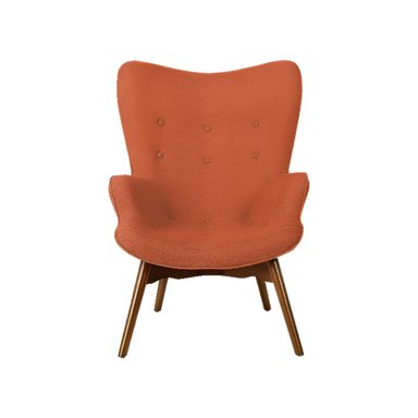 SILLÓN HOGARYSPACIOS CRISTOBAL TALL VINTAGE NARANJA