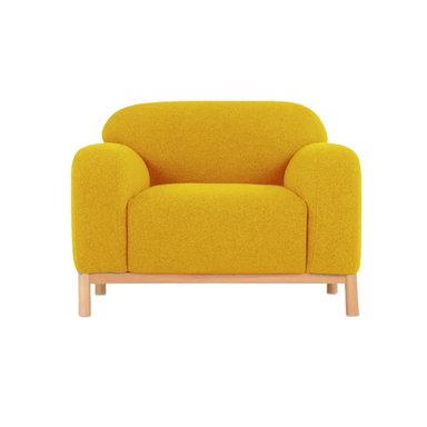 SILLÓN HOGARYSPACIOS DALIAS VINTAGE AMARILLO