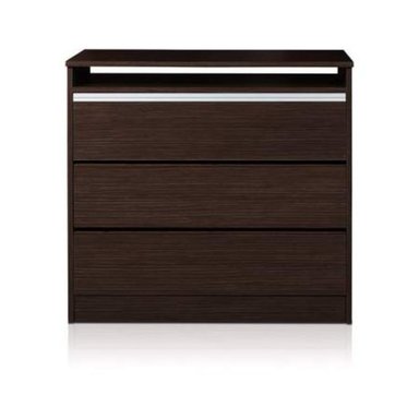 COMODA HOGARYSPACIOS MINIMALISTA NABIL 3 CAJONES MARRON CLARO