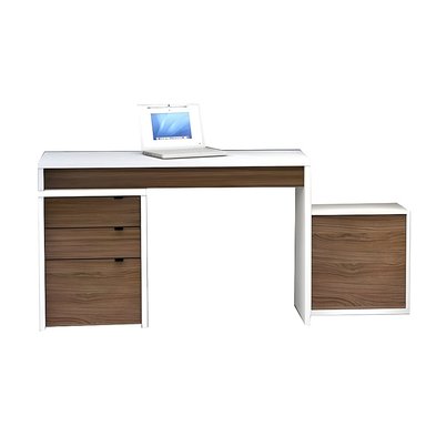 ESCRITORIO HOGARYSPACIOS MODERNO 45 CM X 120 CM BLANCO ALEXANDRO