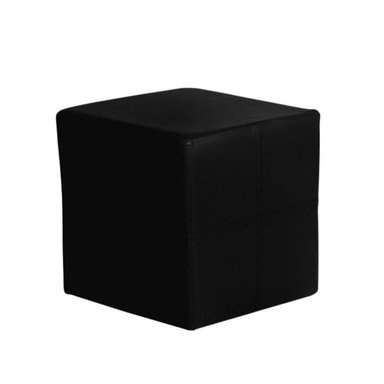 PUFF HOGARYSPACIOS ADRIANA ULTRACUERO MODERNO CUERO SINTETICO NEGRO