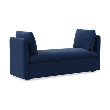 BANQUETA HOGARYSPACIOS URBANO VITTO CAPITONE AZUL ACERO