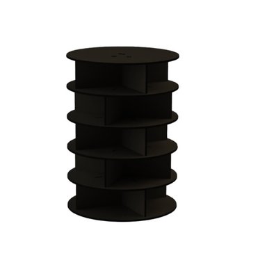 ZAPATERA HOGARYSPACIOS NOGAL 360 VERTICAL BAJO