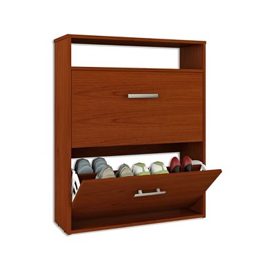 ZAPATERA HOGARYSPACIOS MINIMALISTA MARRÓN CLARO JASSU 12 ZAPATOS