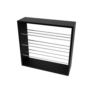 ZAPATERA HOGARYSPACIOS MINIMALISTA NEGRO RAIZA 6 ZAPATOS