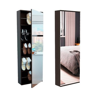 ZAPATERA HOGARYSPACIOS MINIMALISTA NOGAL VALENTINA