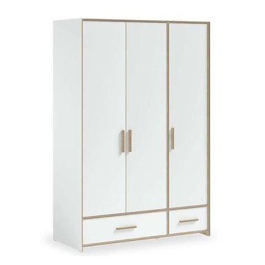 ROPERO HOGARYSPACIOS MINIMALISTA SID 3 PUERTAS 2 CAJONES BEIGE