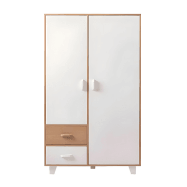 ROPERO HOGARYSPACIOS VINTAGE ROSELL 2 PUERTAS 2 CAJONES BLANCO