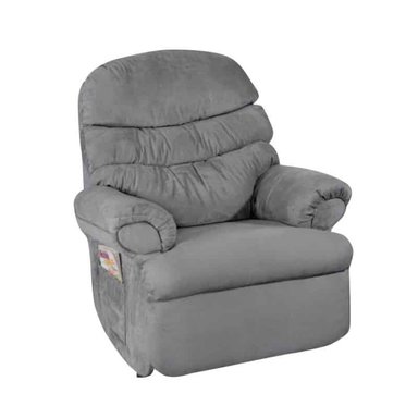 HYS RECLINABLE HOGARYSPACIOS CLASICO GRIS CLARO CANO
