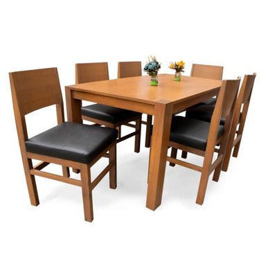 COMEDOR HOGARYSPACIOS URBANO 6 SILLAS MADERA BARBARA