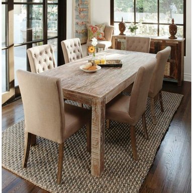 COMEDOR HOGARYSPACIOS URBANO 6 SILLAS MADERA BERUSSO CAPITONE