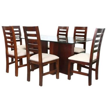 COMEDOR HOGARYSPACIOS URBANO 6 SILLAS BEIGE FRANCIS