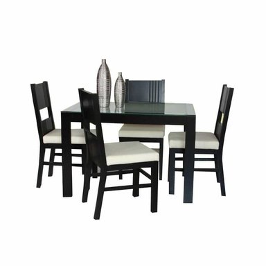 COMEDOR HOGARYSPACIOS URBANO 4 SILLAS BLANCO BAT