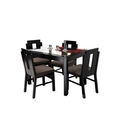 COMEDOR HOGARYSPACIOS URBANO 4 SILLAS MARRÓN CLARO WALRUS