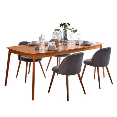 COMEDOR HOGARYSPACIOS 4 SILLAS MADERA VALENTINA