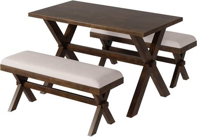 HYS COMEDOR + 2 BANQUETAS DELIT