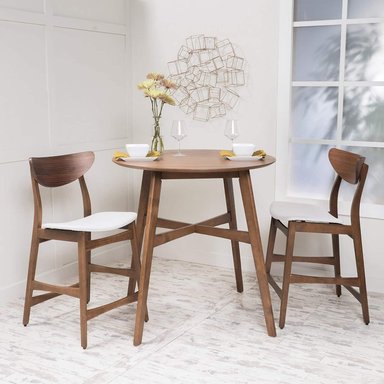 COMEDOR HOGARYSPACIOS NORDICO 2 SILLAS BEIGE JAROL