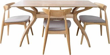 COMEDOR HOGARYSPACIOS 4 SILLAS ARENA LUPE