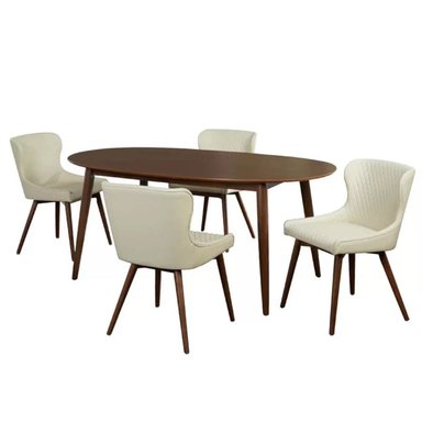 COMEDOR HOGARYSPACIOS NORDICO 4 SILLAS BETTY