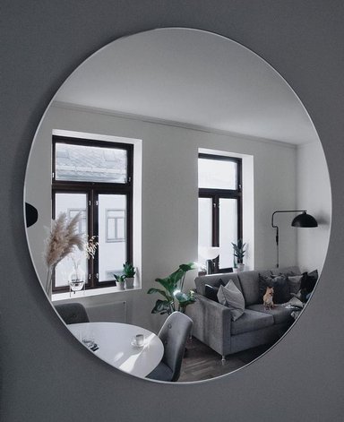 ESPEJO DECONFORT CIRCULAR NATURAL 80 CM
