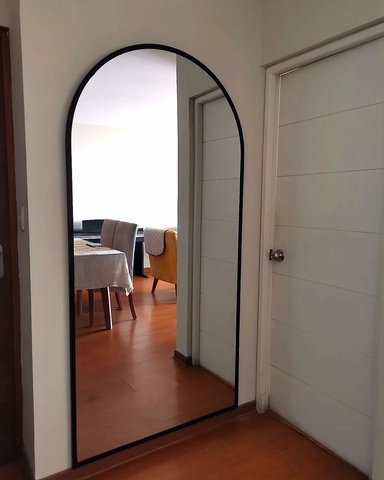 ESPEJO DECONFORT ARCO OVALADO NEGRO 180X80