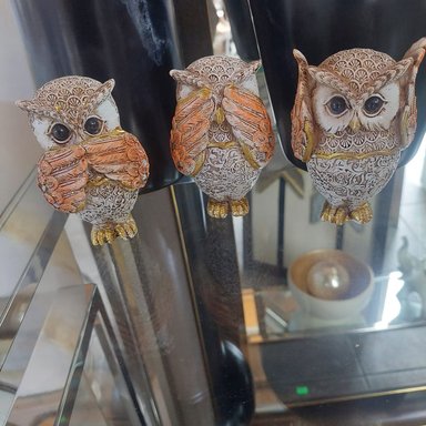 ADORNOS KIT DE BÚHOS SABIOS