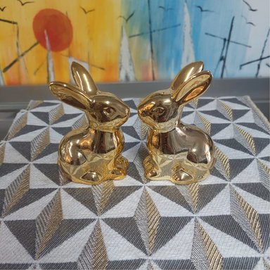 ADORNO DECONFORT CONEJOS DECORATIVOS