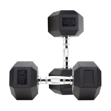 MANCUERNAS XTREME SPORT HEXAGONALES DE CAUCHO DE 12.5 KG X 2