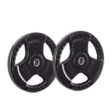 DISCOS OLÍMPICOS XTREME SPORT PESAS 15KG X2 CAUCHO/ ACERO