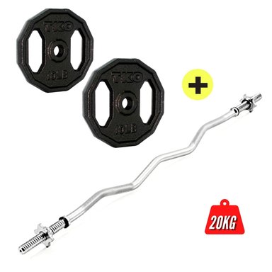 BARRA XTREME SPORT ZETA+20KG DISCOS COMBO