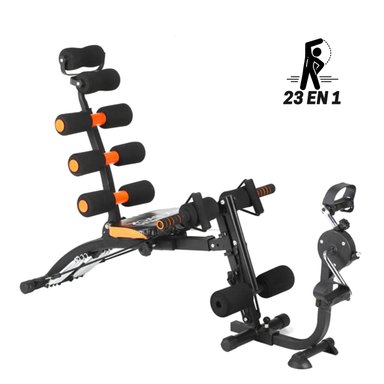 BANCA ABDOMINAL SIX PACK BIKE 23 EN 1 + LIGAS