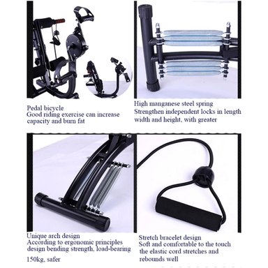 BANCA ABDOMINAL SIX PACK BIKE 23 EN 1 + LIGAS - 4