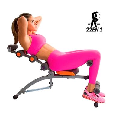 BANCA ABDOMINAL SIX PACK BIKE 22 EN 1 + LIGAS