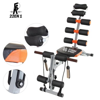 BANCA ABDOMINAL SIX PACK BIKE 22 EN 1 + LIGAS - 2