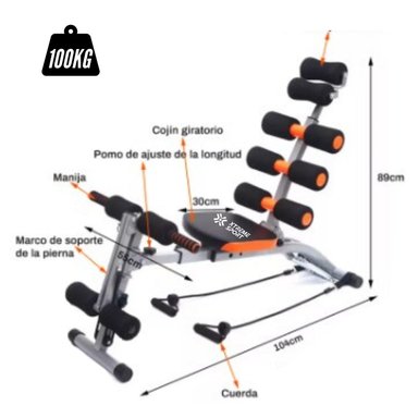 BANCA ABDOMINAL SIX PACK BIKE 22 EN 1 + LIGAS - 3
