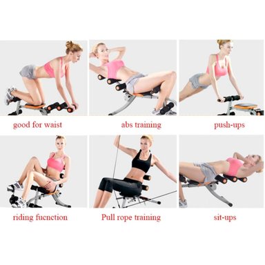 BANCA ABDOMINAL SIX PACK BIKE 22 EN 1 + LIGAS - 5