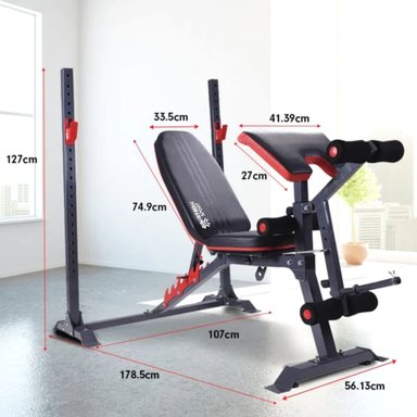 BANCA XTREME SPORT EJERCICIOS IRON GYM CON SOPORTE ULTITRAINER - 4