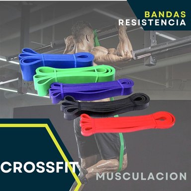 BANDAS ELÁSTICAS XTREME SPORT BANDAS ELASTICAS LARGAS MUSCULACIÓN SET 5 UNIDADES - 3