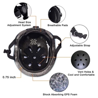 CASCO DE SEGURIDAD PARA CICLISMO GRADUABLE L_NEGRO - 2