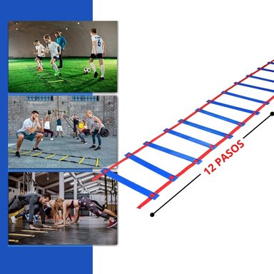 ESCALERA DE VELOCIDAD Y AGILIDAD DE ENTRENAMIENTO 12 PASOS