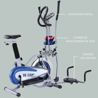 BICICLETA ELÍPTICA XTREME SPORT BODY POWER 5 EN 1+ LIGAS - 2