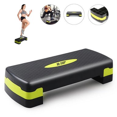 STEP AEROBICO DE 2 NIVELES ENTRENAMIENTO  PARA GIMNASIA