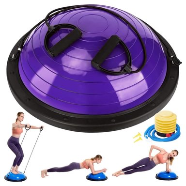 BALÓN XTREME SPORT BOSU + LIGAS PELOTA EQUILIBRIO 150KG