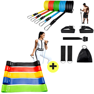 BANDAS XTREME SPORT Y LIGAS RESISTENCIA COMBO TRAINER