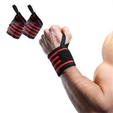 MUÑEQUERAS XTREME SPORT ROJO POTENCIA WRAPS VENDAS LEVANTAMIENTO